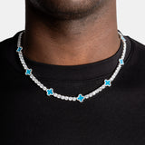 Clover Tennis Chain White Gold