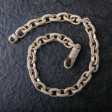 15MM ICED ROLO LINK CHAIN  - Gold