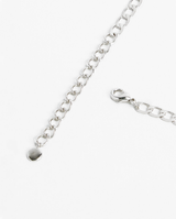 3mm Curb Chain - White Gold