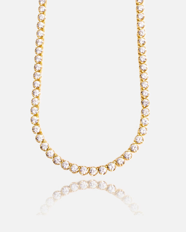 5mm Round Tennis Chain - Gold