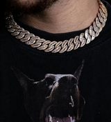 a close up of a person wearing a necklace