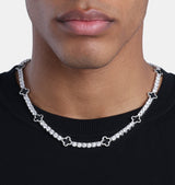 Clover Tennis Chain White Gold