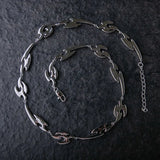 ICED HITODAMA LINK CHAIN - White Gold