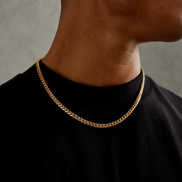 5mm Miami Cuban Chain  - Gold