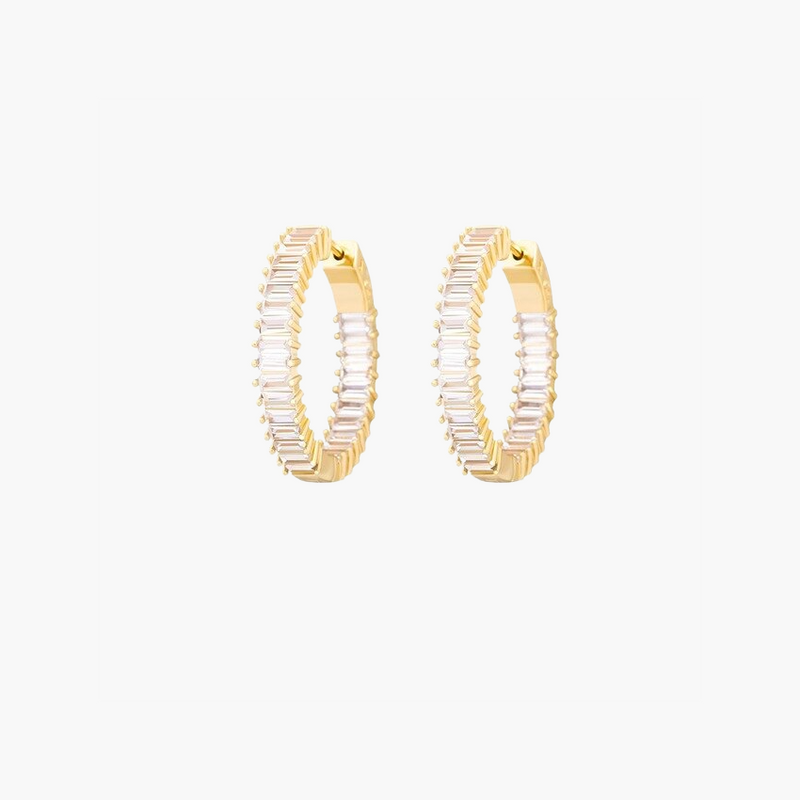 BAGUETTE EARRINGS –  GOLD