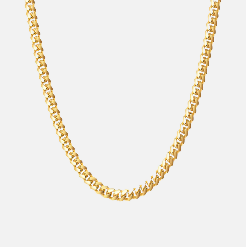 5mm Miami Cuban Chain  - Gold