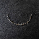 Iced Barbed Wire Tennis Bracelet - White Gold