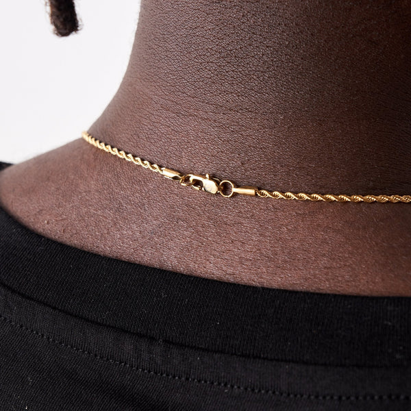 2.5MM Rope Chain - Gold