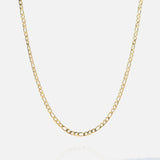 3mm Figaro Chain - Gold