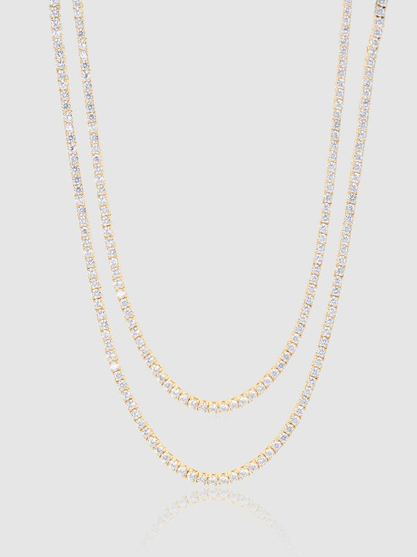 3mm Tennis Chain Bundle - Gold