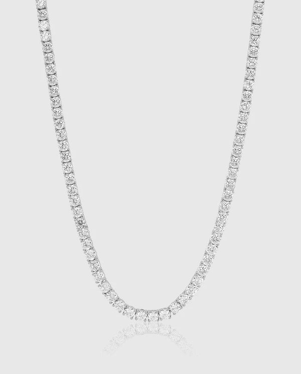 5MM  Tennis Chain  - White Gold