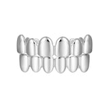 Pre-made Six Teeth Classic Grillz - White Gold