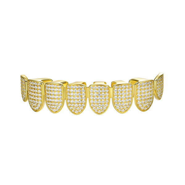 Iced Out Gold Grillz - Gold