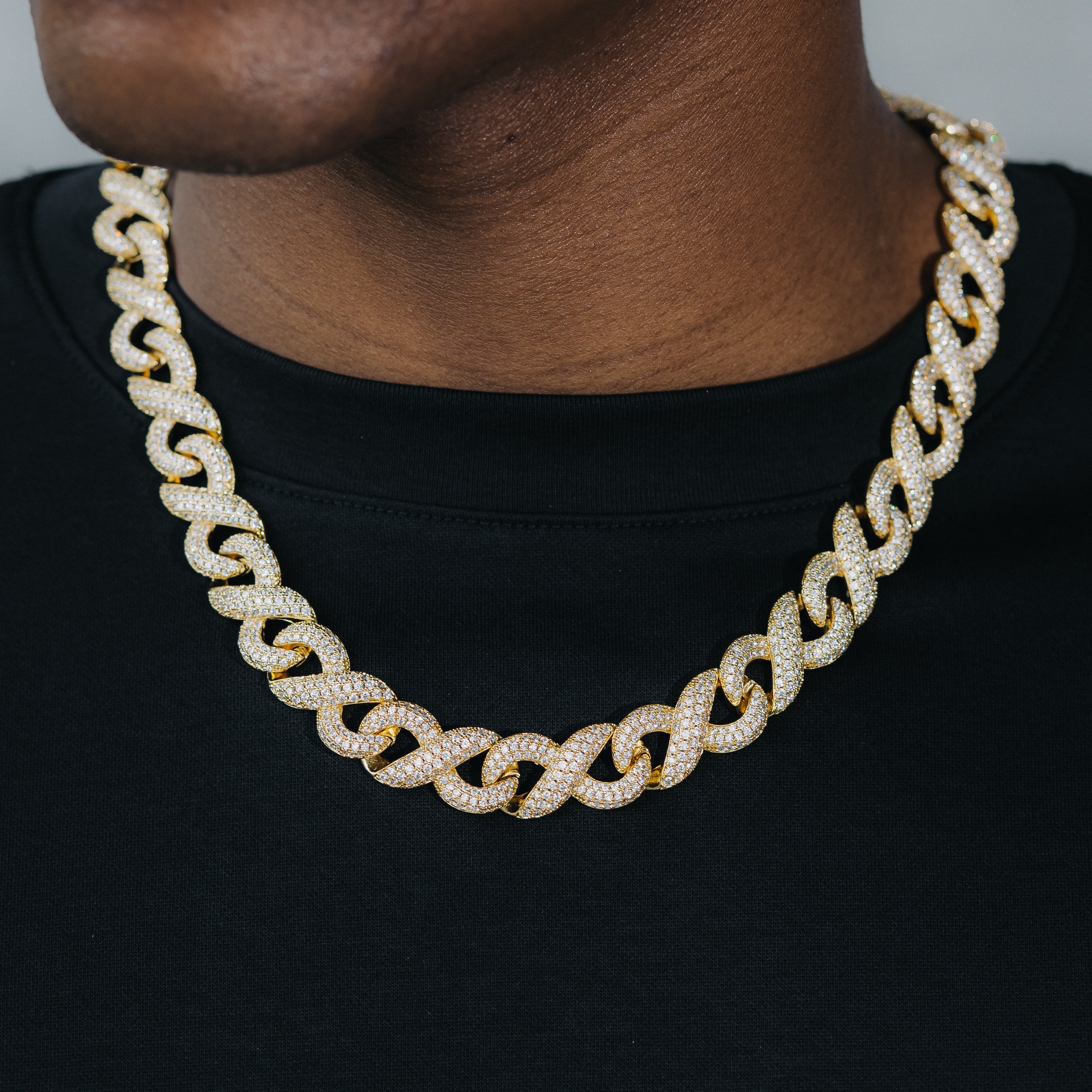 15mm Infinity Diamond Chain - Gold – Zotic