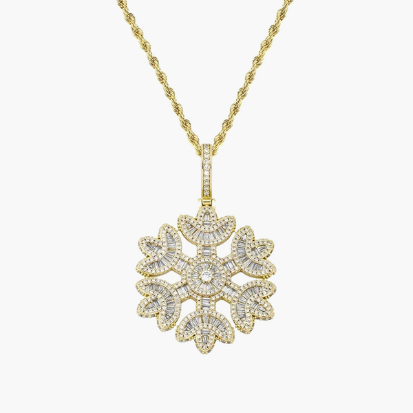 SNOWFLAKE PENDANT – GOLD