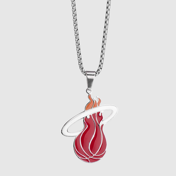 Miami Heats Pendant - White gold