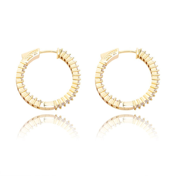 BAGUETTE EARRINGS –  GOLD