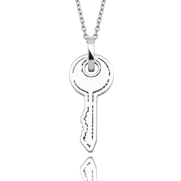 KEY PENDANT– WHITE GOLD