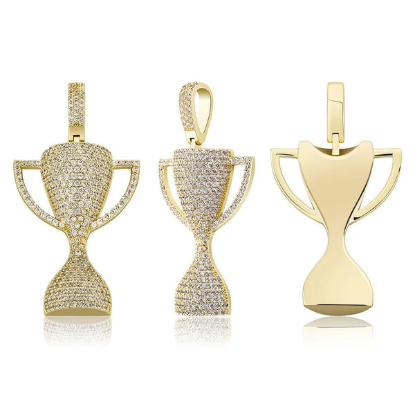 ICED TROPHY PENDANT– GOLD