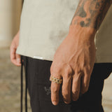 Prong Cuban Ring - Gold