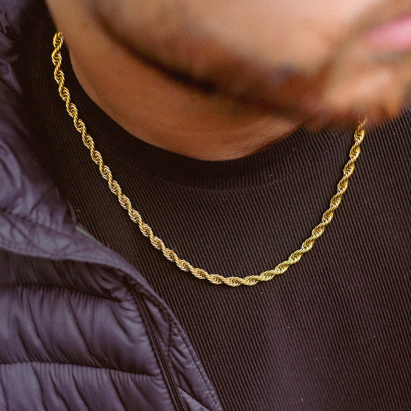 5MM Rope Chain - Gold