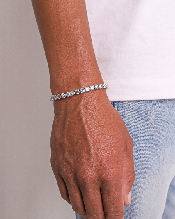 5MM VVS TENNIS bracelet  - White Gold